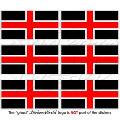 DURHAM City Flag, Durham County England UK 40mm (1.6″) Stickers Decals X6