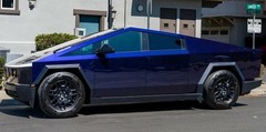 Cybertruck DIY PPF Paint Protection Film Wrap Change Liquid Metal Deep Blue