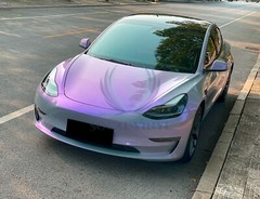ESSMO PET Space Candy Gloss Gray Purple Car Vehicle Vinyl Wrap Decal Sticker