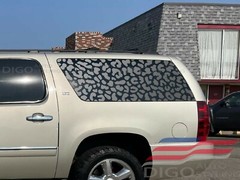Fits 2007-2014 Cadillac Escalade ESV Quarter Window Leopard Cheetah Print Decal