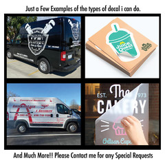 Personalized Logo Decal for Business Custom Sticker for Advertising Anything