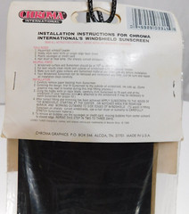 Chroma Nascar Racing Windshield Sunscreen NEW Vintage