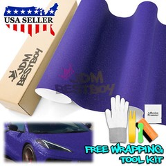 Matte Glitter Purple Frosted Sparkle Sticker Decal Sheet Car Vinyl Wrap Film