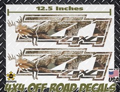 Z71 4×4 Offroad Decals REAL TREE CAMOUFLAGE Chevy Silverado CAMO Deer Hunting