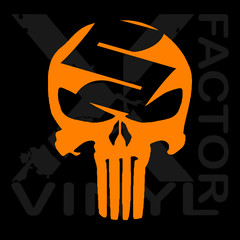 Suzuki Punishment Skull Vinyl Decal 15 color 4 size GSX RM DR King Busa M109
