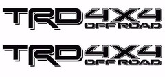 TRD OFF ROAD 4×4 MATTE BLACK Decals /Vinyl Stickers 1 PAIR truck bed