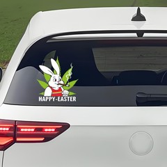 Easter Series Stickers Vinyl Self-adhesive Waterproof for Window Refrigerator UE