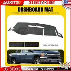 Dash Mat Cover Pad Gray Fit 2007-13 Chevrolet Silverado Tahoe Suburban SUV 1-5X