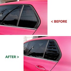 Rear Side Window Glass Louver Shutter Vent Cover For Golf Mk8 Hatchback 2021-24