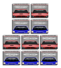 Fits CHEVROLET Custom Text Decal Sticker Vinyl Graphic Windshield Window Design