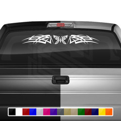 129-01 BUTTERFLY Windshield Decal Window Sticker Graphic Banner Tribal Butterfly