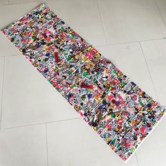 Car Body Side Sticker TrimPanda Cartoon Graffiti Bomb Vinyl Wrap Sheet DIY Decal