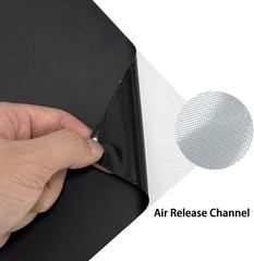 12 x 60″ Matte Flat Black Vinyl Film Wrap Sticker Decal Bubble Free Air Release