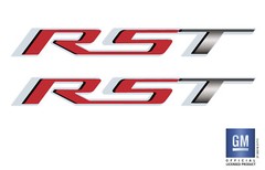 2019 20 21 22 Chevy Silverado RST Truck Bed Side Decal Stickers Set Pair Red RS