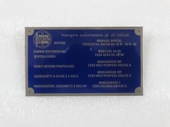 DATA PLATE FOR TYPENSCHILD LANCIA AURELIA FULVIA FLAMINIA FLAVIA OLSORTEN B-WARE