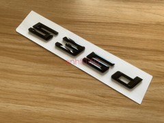 Gloss Black 3D ABS Letters Trunk 535d Emblem Rear Badge for BMW 2017-2022 535d