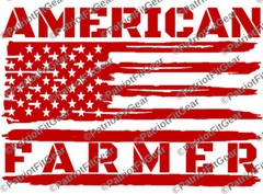 American Farmer,American Flag,Farming,Agribusiness,Dairy Farm,Custom Vinyl Decal