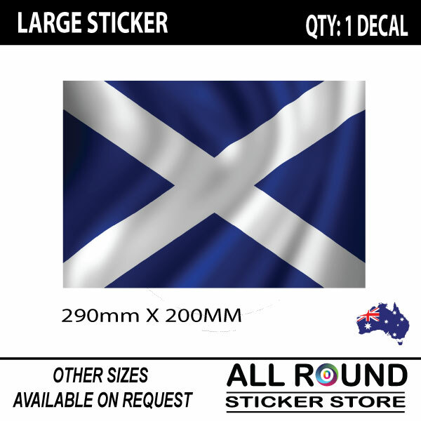 Scottish Flag sticker decal for , motorhome, 4×4 , trailer, Caravan, truck car