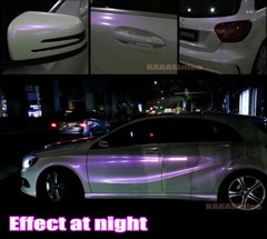 White Chameleon Full Car Vinyl Wrap Smooth Matte Chrome Sticker Strips Decal US