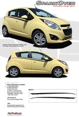 Chevy Spark 2013-2016 Upper Side Door Vinyl Graphics Pin Stripes Pro 3M Decals