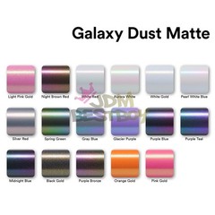 Galaxy Dust Matte Metallic Silver Red Auto Sticker Decal Vinyl Wrap Sheet Film