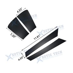 Front Fender Vent Die Cut KK Vinyl Carbon Pattern Decals Kit For Subaru WRX/STI