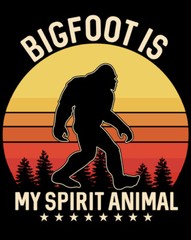 Sasquatch Phone Sticker (2 inch) Bigfoot Is My Spirit Animal Paranormal