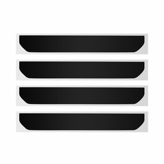 For 2024-2025 GMC Sierra 2500 HD Precut Side Marker Smoked Vinyl Overlays Decals