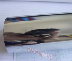 Stretch Silver Mirror Chrome Wrap Metal Car Vinyl Reflective Sticker Air Free US