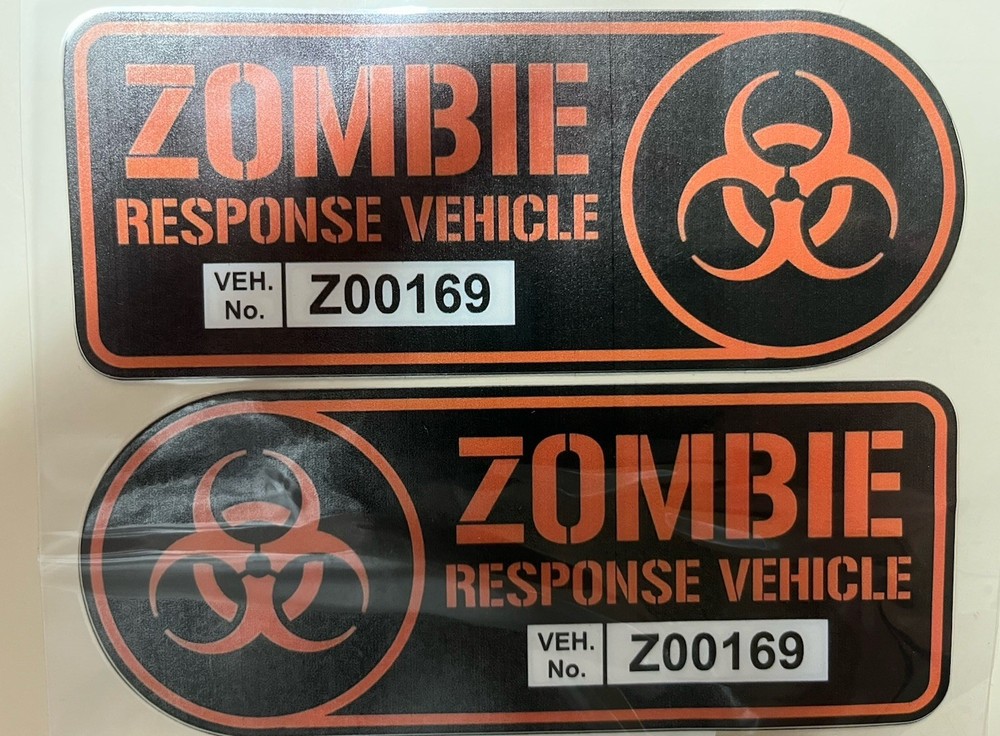 2pc 6” Wide Off Road Stickers Truck Jeep Zombie Response Vehicle