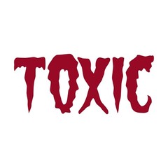 Toxic Decal – 2 Pack – Toxic Sticker – Choose Color Size by Width