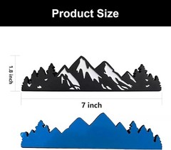 Snow Mountain Tree Decal Emblem for Car Truck Fender Side Door Tailgate Badge