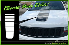 Hood Stripe Decal -FITS 2011 and up 2014 2015 2016 2017 2019 Jeep Grand Cherokee