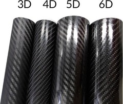 Universal Fit 6D Black Carbon Fiber Vinyl Wrap – 1ft x 5ft, Bubble-Free Install