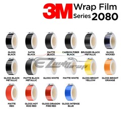 3M 2080 Gloss Racing Stripes Vinyl Wrap Rally Decal Sticker Hood Roof 25FT/50FT