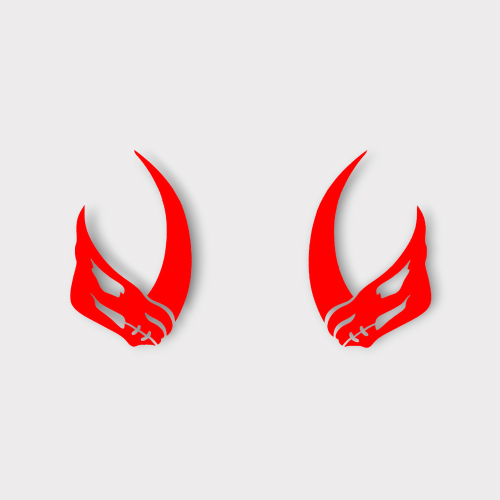 Mandalorian Mudhorn Decal Set – Left & Right Facing Stickers, 5 Year Durability