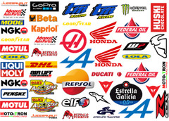 99 set4 Racing Decals Stickers Drag Race Nascar MotoGP High Quality Vinyl