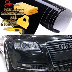 60″ x 60″ Gloss Black Vinyl Film Wrap Sticker Decal Air Bubble Free 5ft x 5ft