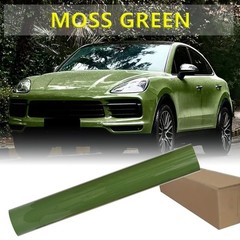 5FTx50FT PET Crystal Moss Green Vinyl Wrap Self-Adhesive Air Release US Stock