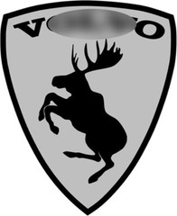 NEW Prancing Moose VOLVO Traditional Vinyl Decal – CUSTOM COLOR, SIZE & BACKING!