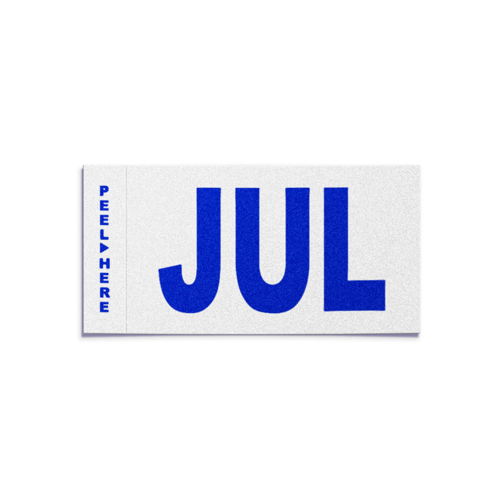 JULY – California License Plate YOM Month Sticker – CA DMV Registration Tag