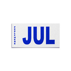 JULY – California License Plate YOM Month Sticker – CA DMV Registration Tag
