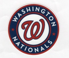 Washington Nationals Car Truck Laptop Decal Window Various sizes Free Tracking