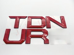 Red BLACK letters compatible with TOYOTA TUNDRA 2022 23 logo Front and Rear