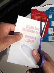 Durable Windshield Sticker Applicator with 4 Rectangular Sheets Included
