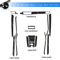 For Benz E Class W212 2014-2015 5D Carbon Fiber Pattern Interior DIY Trim Decals
