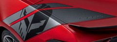 2024 Corvette C8 z06 & E-Ray Rear Jake Logo Graphics Carbon Flash Metallic GM