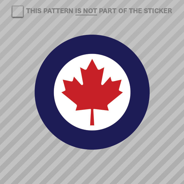 Royal Canadian Air Force Roundel Sticker Self Adhesive Vinyl Canada RCAF CAN CA