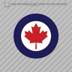 Royal Canadian Air Force Roundel Sticker Self Adhesive Vinyl Canada RCAF CAN CA