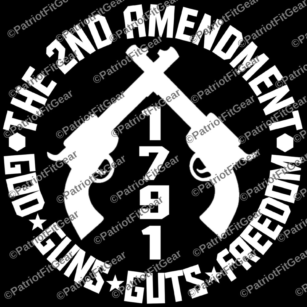 The 2nd Amendment,God Guns Freedom,Molon Labe,2A,Gun Rights,Custom Vinyl Decal